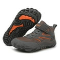 thumbnail image 1 of Kids Hiking Boots Boys Girls Outdoor Walking Climbing Sneaker Comfortable Non-slip Snow Shoes Hiker Boot Antiskid Steel Buckle Sole, 1 of 5