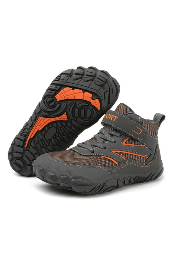 Kids Hiking Boots Boys Girls Outdoor Walking Climbing Sneaker Comfortable Non-slip Snow Shoes Hiker Boot Antiskid Steel Buckle Sole