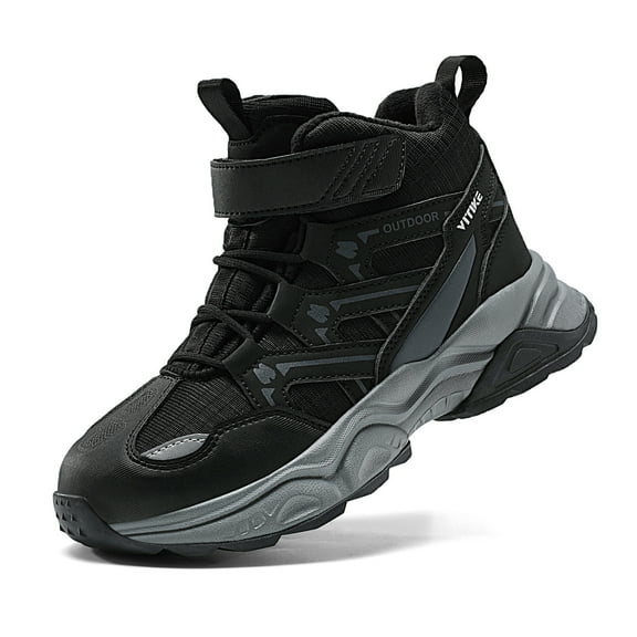 FANGFIUP Boys Snow Boots Winter Waterproof Antiskid Boots Hiking Outdoor Shoes Booties for Unisex Kids (Little Kid/Big Kid)