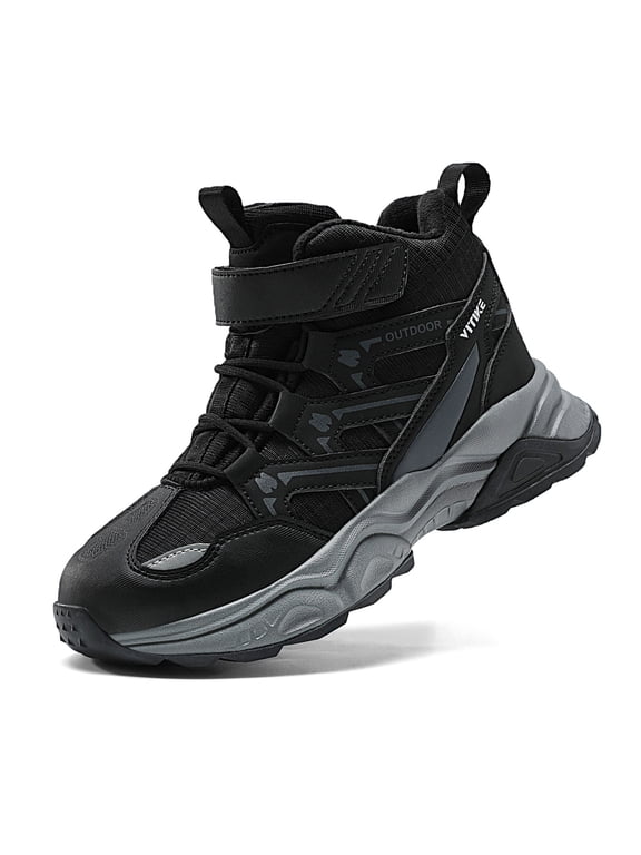 Boys Snow Boots Winter Waterproof Antiskid Boots Hiking Outdoor Shoes Booties for Unisex Kids (Little Kid/Big Kid)