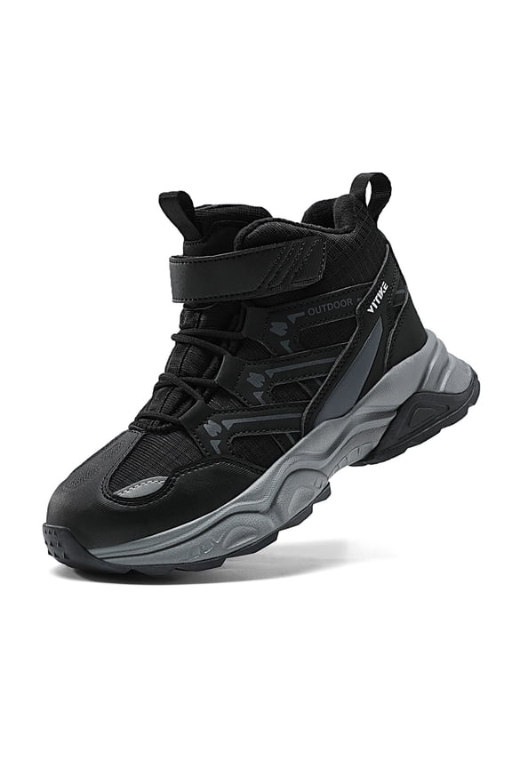 Boys Snow Boots Winter Waterproof Antiskid Boots Hiking Outdoor Shoes Booties for Unisex Kids (Little Kid/Big Kid)