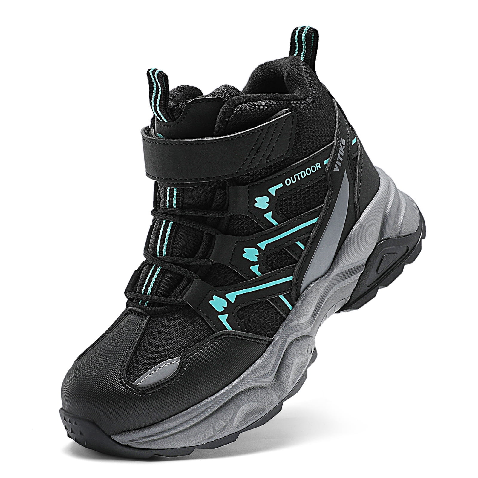FANGFIUP Boys Snow Boots Winter Waterproof Antiskid Boots Hiking Outdoor Shoes Booties for Unisex Kids (Little Kid/Big Kid)