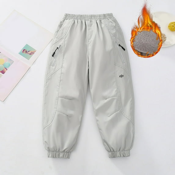 Kids Hiking Pants Trousers Lined Windproof Boys Athletic Pants Winter Outdoor Pants Pants for Kids 4-5 Years