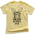 thumbnail image 1 of Kids Hip Hop Ya Don't Stop Rabbit Shirt, Youth Kids Boy Girl T-Shirt, Easter Shirt, Easter Bunny Tee, Hipster, Yellow, X-Large, 1 of 4