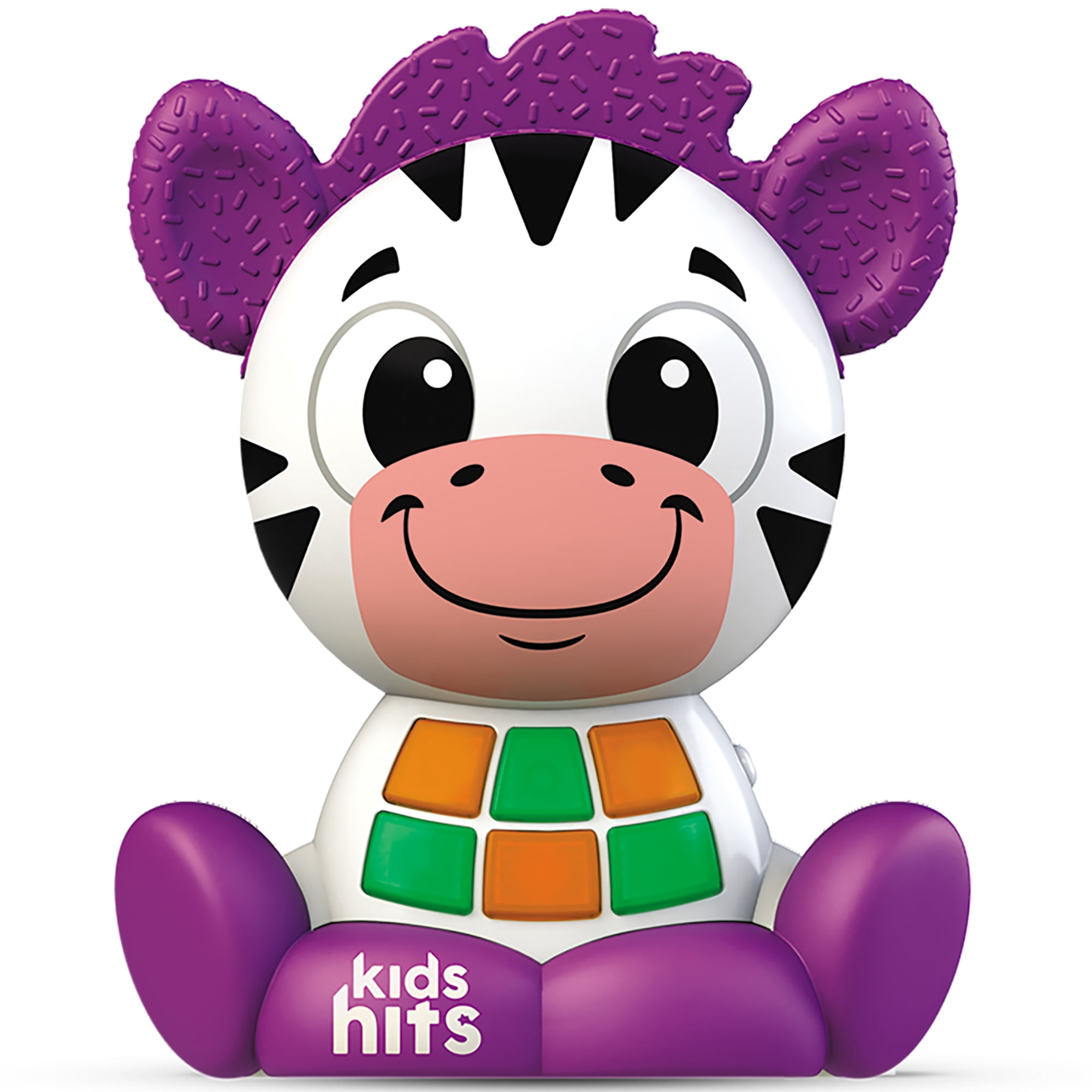 Kids Hits: Babykins Zebra - Lights & Sounds Toy, Playful Musical Tunes, Interactive Buttons, Moving Parts, ABC & Counting Play, Kids & Toddlers 2+