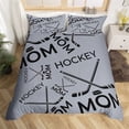 thumbnail image 1 of Kids Hockey Bedding Set Cool Sport Theme Comforter Cover Soft Microfiber Sports Hockey Bed Set for Boys Teens, 1 Duvet Cover with 2 Pillowcases (No Comforter), 1 of 7