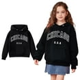 thumbnail image 1 of Kids Hoddies Chicago City Letter Print Hoodies Long Sleeve Pullover Tops Warm Fall Winter Clothes Toddler Girls Clothes 5-6 Years Kids Clothes, 1 of 5