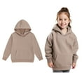 thumbnail image 1 of Kids Hoddies Kids Khaki Hoodies Long Sleeve Soft Sweatshirts Top Fall Winter Clothes Girl Clothes 3-4 Years, 1 of 5