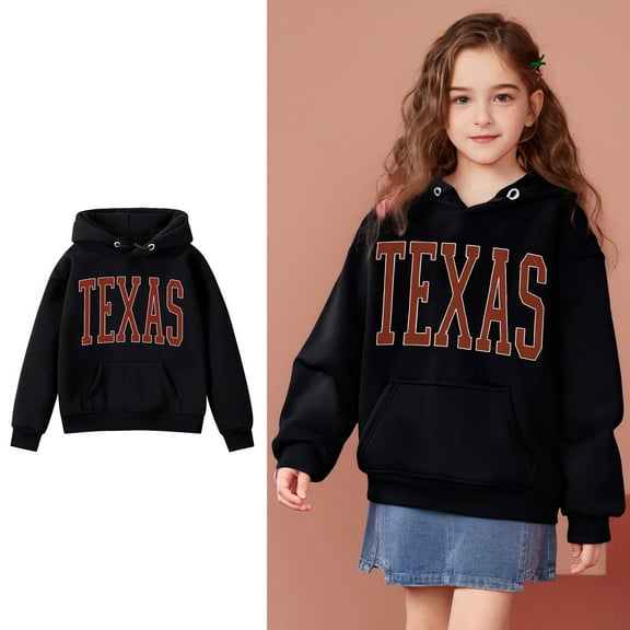 Kids Hoddies Letter Pattern Hoodie Casual Long Sleeve Sweatshirts Fall Clothes Kids Boy Clothes 5-6 Years