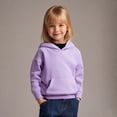 thumbnail image 1 of Kids Hoddies Purple Hoodies Long Sleeve Pullover Tops Fall Winter Clothes Toddler Clothes for Girls 8-9 Years, 1 of 5