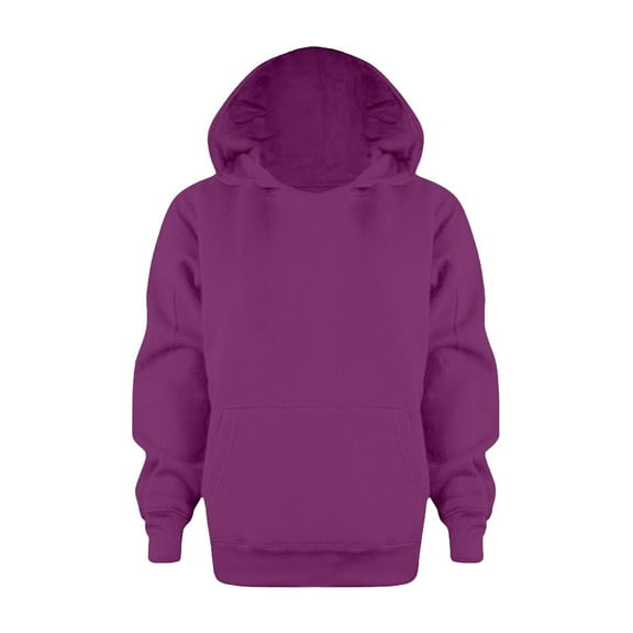 Kids Boys Hoodie Purple Hooded Casual Long Sleeve Hoodies Warm Fall Winter Clothes 7-8 Years Boy Clothes