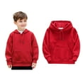 thumbnail image 1 of Kids Hoddies Red Hoodies Long Sleeve Pullover Hoodie Sweatshirt Fall Winter Clothes 4-5 Years Girls Clothes, 1 of 6
