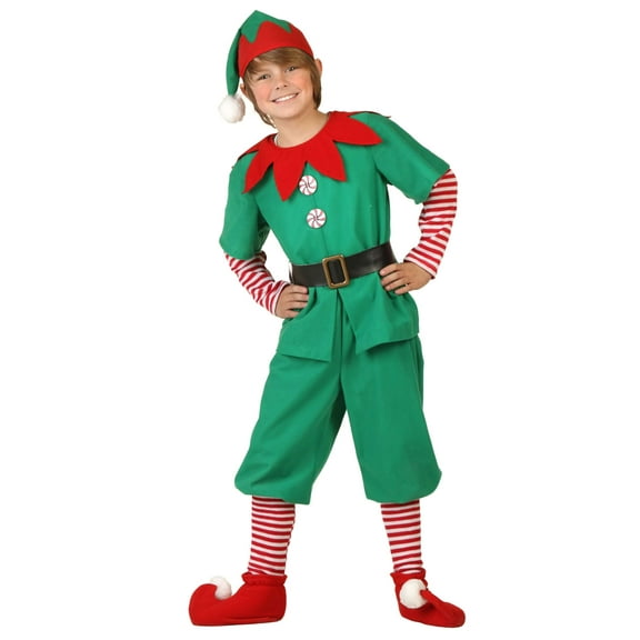 FUN Costumes Holiday Elf Boy's Fancy-Dress Costume for Child, M