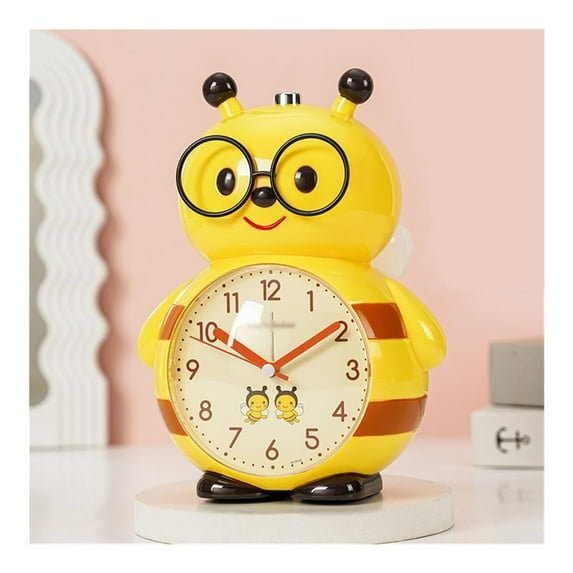 Kids Honeybee Alarm Clock, Cute Cartoon Bedside Clock Children's Sleep Trainier