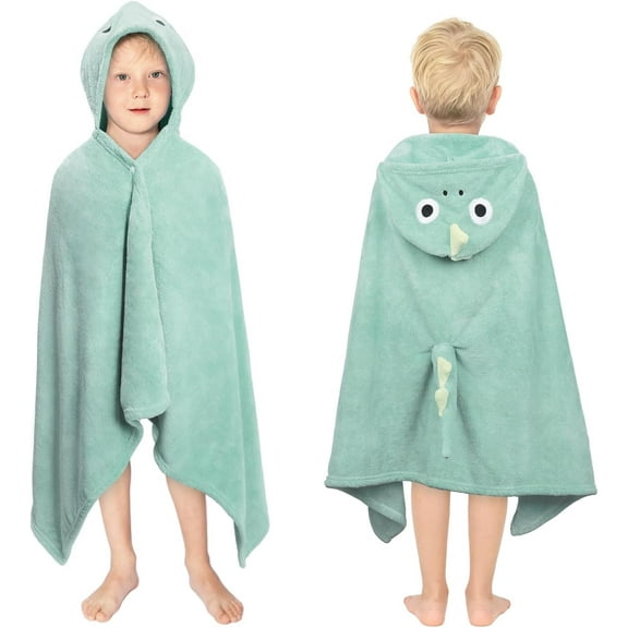 Kids Hooded Bath Towels Beach Towel Girls Boys Soft Swim Pool Cover Up Super Absorbent Cute Cartoon Animal