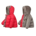 thumbnail image 1 of Kids Hooded Down Coat Boys Girls Winter Jacket Windproof Fleece Lined Thicken Warm Outerwear,2-7T, 1 of 5