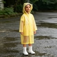thumbnail image 1 of Kids Hooded Raincoat Reusable Waterproof Outdoor Jacket for Daily Use, 1 of 5