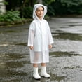 thumbnail image 1 of Kids Hooded Raincoat Reusable Waterproof Outdoor Jacket for Daily Use, 1 of 5
