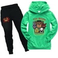 thumbnail image 1 of Kids Hooded Tracksuit Set for Boys Girls 5 nights at Freddy's  Loose Hooded Sweatshirt Tops Jogger Sweatpants Clothing, 1 of 6