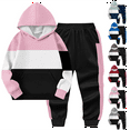 thumbnail image 1 of Kids Hoodie 2-Piece Set Boys Long Sleeve Pullover and Sweatpants Fall Winter Athletic Outfit Casual Sweatsuit for Youth 2-14 Years, 1 of 4