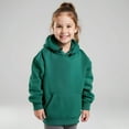 thumbnail image 1 of Kids Hoodie Green Hoodies Casual Long Sleeve Hoodie Sweatershirt Pullover Warm Fall Winter Clothes Toddler Girls Clothes 4-5 Years Girls Clothing, 1 of 5