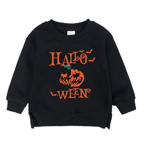Kids Hoodie Halloween Pumpkin Hoodies Plus Size Pullover Boys Girls Fall Winter Boys Sweatshirts F 4 Y-5 Y