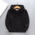 thumbnail image 1 of Kids Hoodie Kids Black Hooded Casual Long Sleeve Sweatshirts Fall Winter Clothes 8-10 Years Old Girl Clothes, 1 of 2