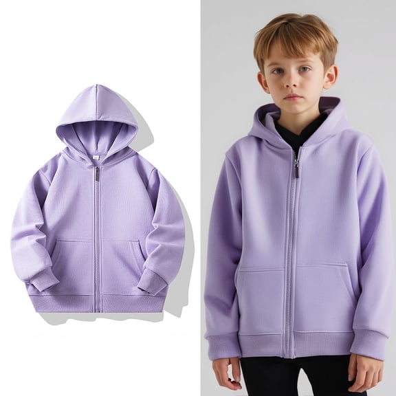 Kids Hoodie Kids Full Zip Hoodies Lightweight Long Sleeve Hoodies Fall Clothes Kids 3-4 Years Boys Clothes