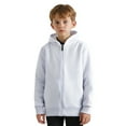 thumbnail image 1 of Kids Hoodie Kids White Full-Zip Hooded Long Sleeve Soft Sweatshirts Top Fall Clothes Little Boy Clothes 5-6 Years Kids Clothes, 1 of 7