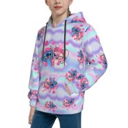 Disney Lilo & Stitch Girls Hoodie - Kids Skimmer Pullover, Sizes 4-16 ...