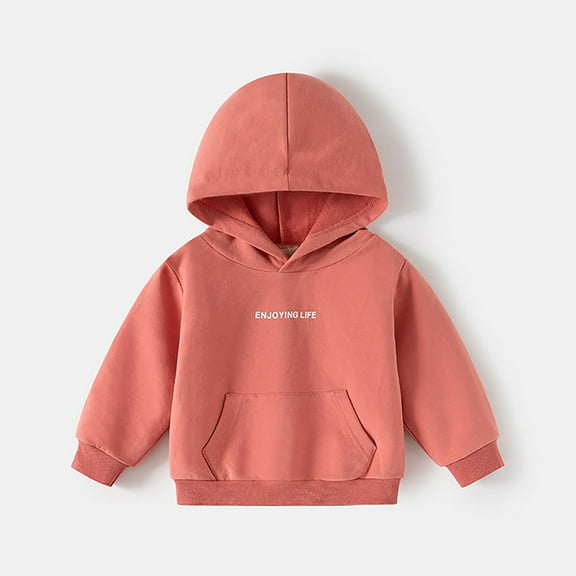 Kids Hoodie Pink Hooded Lightweight Long Sleeve Hoodies Fall Clothes Boys 7-8 Years Clothes