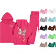 thumbnail image 1 of Kids Hoodie Tracksuit Set Unisex Two Piece Hoodie Sweatshirt With Pants, 1 of 4