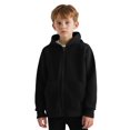 thumbnail image 1 of Kids Hoodies Black Zipper Hoodie Long Sleeve Pullover Tops Fall Winter Clothes Little Girls Clothes Size 3-4 Years Cute&nbsp;Boy Girl&nbsp;Clothing, 1 of 7