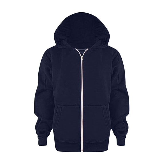 Kids Hoodies for Boys Girls Hoodies & Sweatshirts Baby Kids Long Sleeve Letter Printed Zipper Up Sweatshirts Unisex Soft Coat with Pocket for Children 3-4 Years Dark Blue