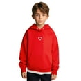 thumbnail image 1 of Kids Hoodies Boys Heart Graphic Print Hoodies Long Sleeve Soft Sweatshirts Top Warm Fall Winter Clothes Girls 6-7 Years Clothes Kids Clothes, 1 of 7
