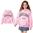thumbnail image 1 of Kids Hoodies Boys Kids Chicago City Letter Print Hoodie Long Sleeve Pullover Tops Fall Clothes Girls Clothes 5-6 Years Kids Clothes, 1 of 5