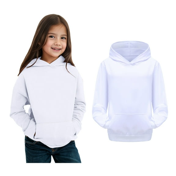 Kids Hoodies Boys White Hoodies Lightweight Long Sleeve Hoodies Fall Winter Clothes Kids Girls Clothes 8-9 Years