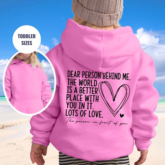 Kids Hoodies Girls Boy's Casual Long Sleeve Soft Letter Print Sweatshirt Oversized Hoody Kids Cute Preppy Pullovers Top Fall Winter Clothes For Girls,9-10 Years