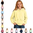 thumbnail image 1 of Kids Hoodies Girls Long Sleeve Comfortable Sweatshirt with Pockets Girl's Breathable Tops, 1 of 4