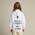 thumbnail image 1 of Kids Hoodies Jesus Hoodies Long Sleeve Graphic Sweatshirt Warm Loose Pullover Top Christian Hoodies Clothes for 7-8 Years Old Girls Cute&nbsp;Boy Girl&nbsp;Clothing, 1 of 6