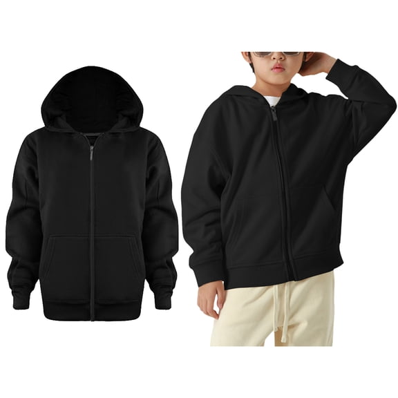 Kids Hoodies Kids Full Zip Hoodies Casual Long Sleeve Hoodies Warm Fall Winter Clothes 4-5 Years Boy Clothes