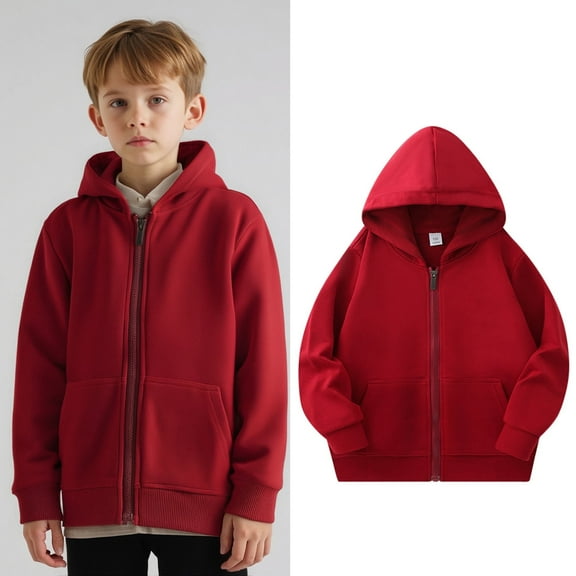 Kids Hoodies Kids Zip up Hoodie Long Sleeve Pullover Hoodie Sweatshirt Fall Winter Clothes Little Girl Clothes 5-6 Years
