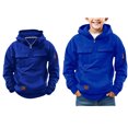 thumbnail image 1 of Kids Hoodies Quarter Zip Hoodies Casual Long Sleeve Hoodie Sweatershirt Pullover Fashion Size 7-8 Years Boys Clothes, 1 of 7
