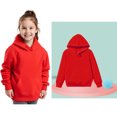 thumbnail image 1 of Kids Hoodies Red Hoodies Long Sleeve Soft Sweatshirts Top Fall Winter Clothes Boy Clothes 3-4 Years, 1 of 3