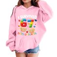 thumbnail image 1 of Kids Hoodies Sweatshirts 6 7 Six Seven Letter Hoodies Sweatshirts Comfortable Girls Long Sleeve Hooded Sweatshirt With Pocket Cute Print Pullover Athletic Hoodie For Kids Pink 130(5-6 Years), 1 of 7