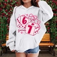 thumbnail image 1 of Kids Hoodies Sweatshirts 6 7 Six Seven Letter Hoodies Sweatshirts Comfortable Pullover Hoodie With Unique Valentine'S Day Print Girls And Boys Crewneck Sweatshirt White 100(3-4 Years), 1 of 5