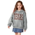 thumbnail image 1 of Kids Hoodies Texas Letter Print Hooded Casual Long Sleeve Hooded Sweatshirt Top Fall Clothes Girls Tops Size 4-5 Years Girls Clothing, 1 of 4