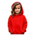 thumbnail image 1 of Kids Hoodies for Boys Girls Hoodies Casual Long Sleeve Cute Oversized Pocket Sweatshirt Tops for Young Fashionistas 9-10 Years Red, 1 of 9
