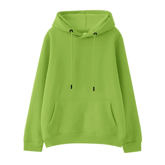 Kids Hoodies for Boys Girls Hoodies & Sweatshirts Kids Winter Long Sleeve Pocket Hoodie Tops Sweatshirt Apparel Solid Color 4-5 Years Green