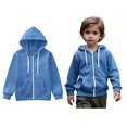 thumbnail image 1 of Kids Hoodies for Boys Kids Full Zip Hoodies Long Sleeve Pullover Hoodie Sweatshirt Warm Fall Winter Clothes Kids Clothes Girls Size 7-8 Years, 1 of 7